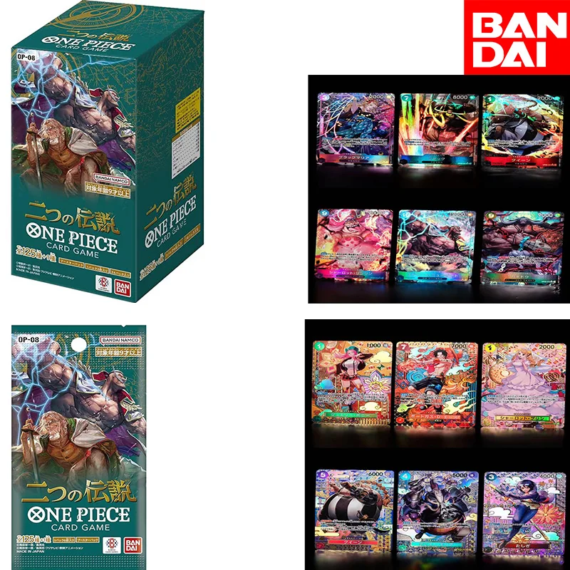 

In Stock bandai op-08 TCG Battle card pack Japanese version Collect cards Holiday Gift Toy Collectibles