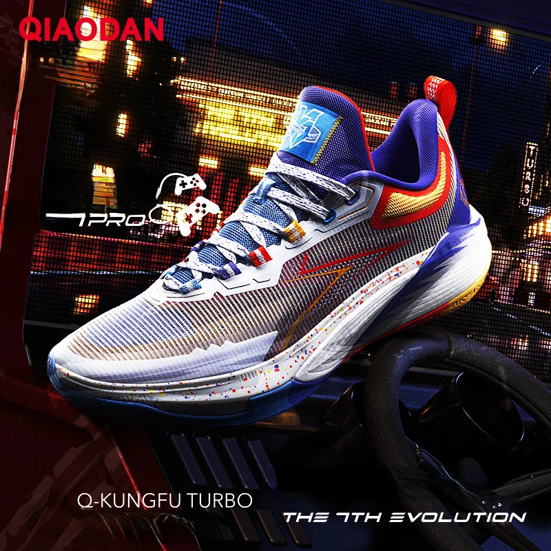 QIAODAN-Chaussures de Basketball Fengci 7 Pro pour Homme, Baskets Antidérapantes, Respirantes, Résistantes, de Haute Qualité, AM13Kamp120, Nouvelle