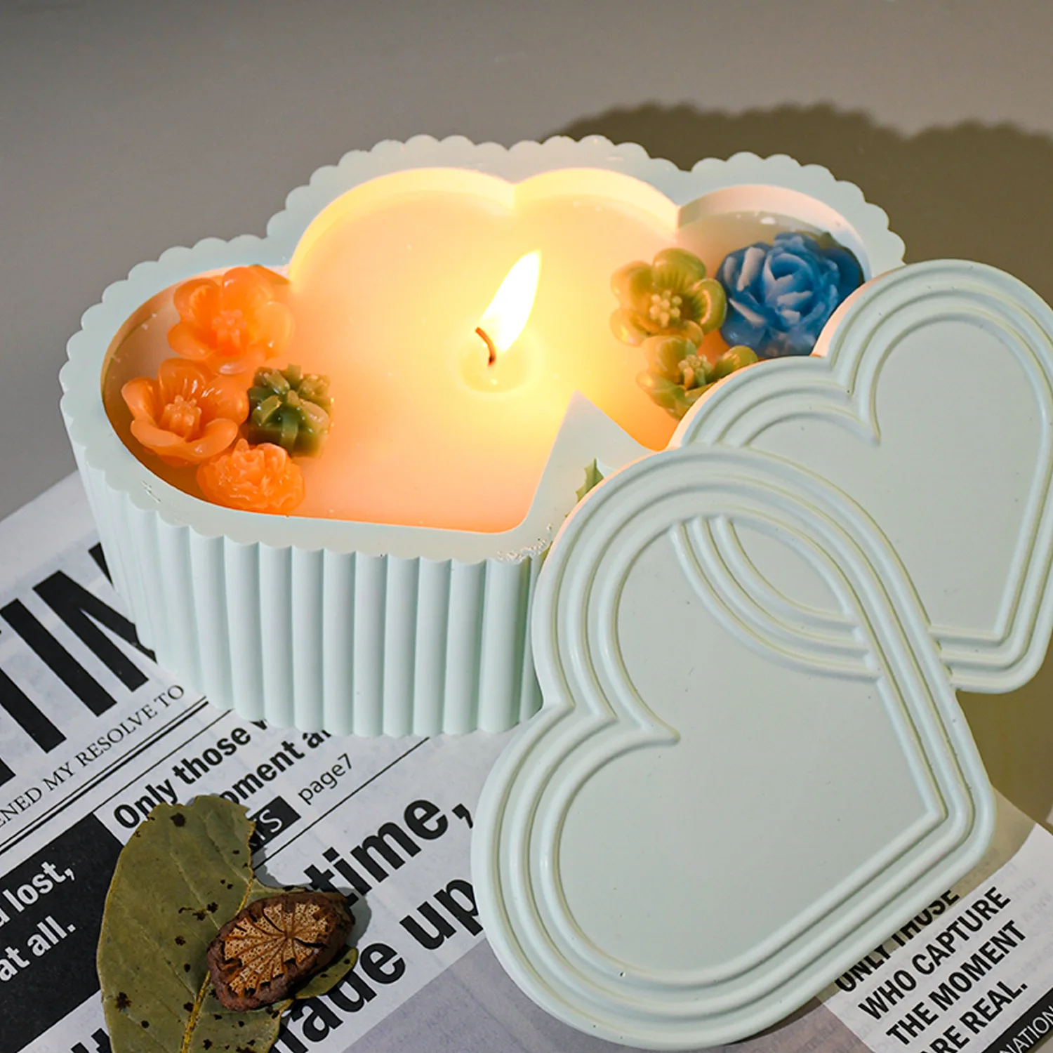 Love Storage Box Silicone Mold, Storage Box Epoxy Resin Mold, Candle Holder, Jewelry Container, Vase, Flower Pot