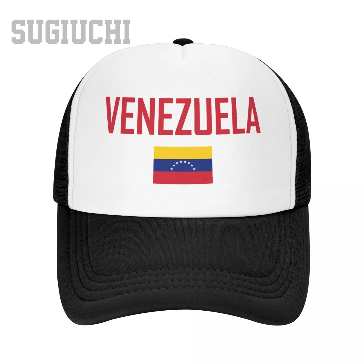 للجنسين قبعة شبكية قبعة VENEZUELA العلم والخط سائق شاحنة للرجال النساء قبعات البيسبول في الهواء الطلق بارد