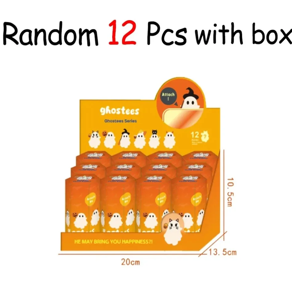 Halloween Ghostees Mystery Phone Buddy, Decorazioni per Telefoni Carine, Blind Box da Collezione, Action Figure Hippers, Giocattoli Misteriosi, Regalo Sorpresa per Bambini