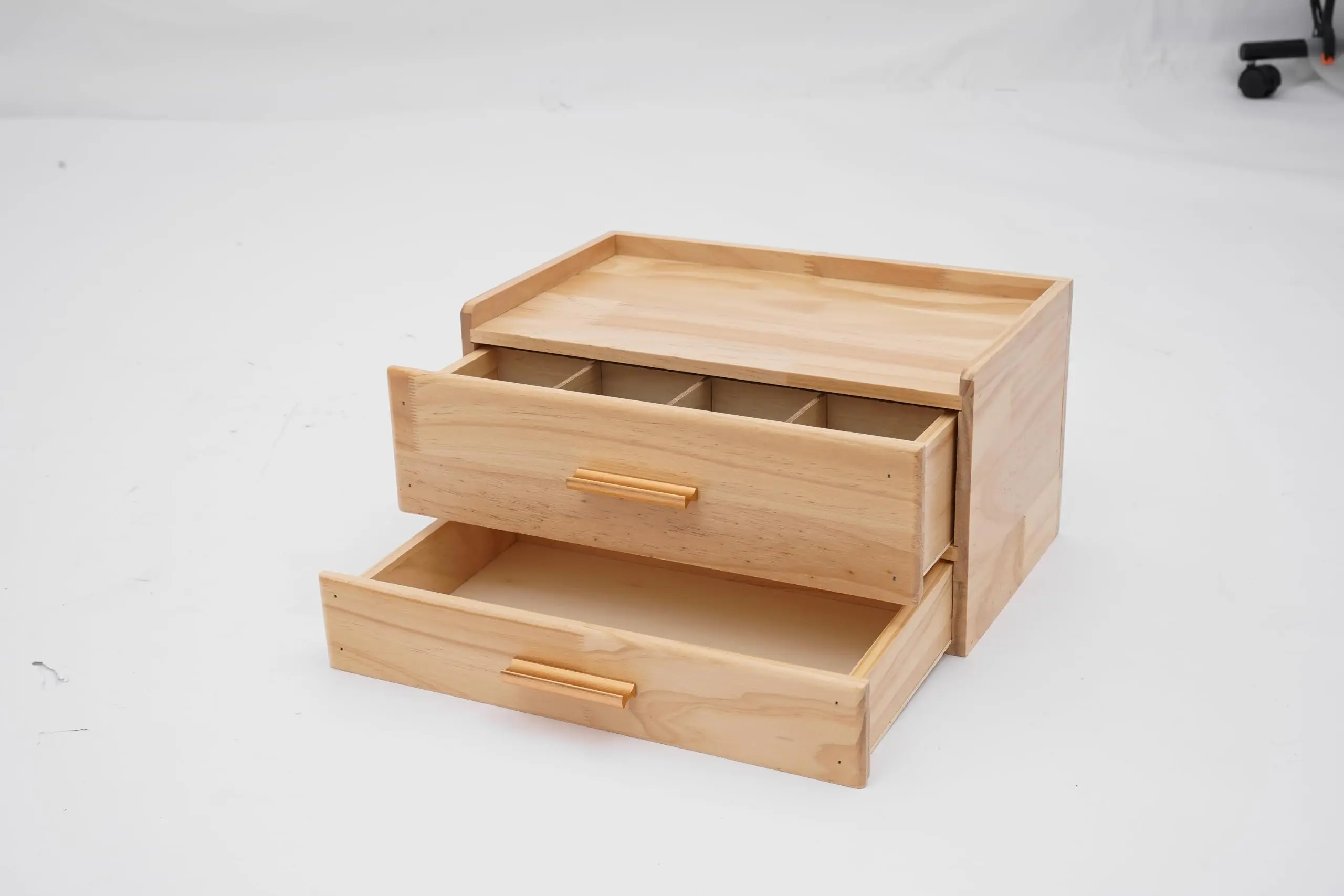 

Деревянный органайзер для чайных пакетиков, 13*7,9*6,9 дюйма Чайная станция Комод Caddy Органайзер для чайных пакетиков с двойным ящиком Деревянный настольный органайзер Wood T