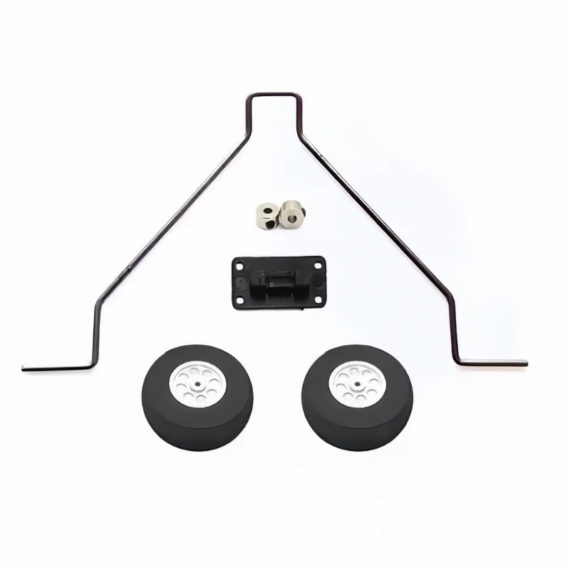 Surfer X8 fixed-wing foam aircraft landing gear sponge front wheel bracket installation and modification