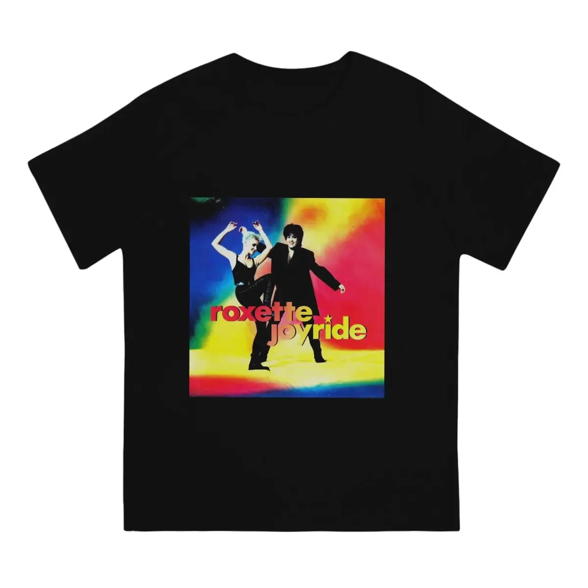 Men's T-Shirts Swedish Band In The 1980s Creative 100% Cotton Tees Short Sleeve Roxette T Shirts Crewneck Tops Adult