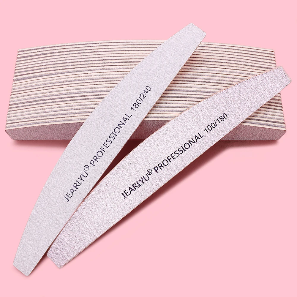 10Pcs/Lot Nail Files For Sanding Polish Double Sided Emery Board Nail File For Nature Nails Remove Nail  Cuticles Manicure Tools