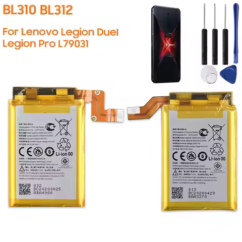 Replacement Phone Battery BL312 BL310 For Lenovo Legion Duel Legion Pro L79031 2500mAh Rechargeable Batteries High Capacity