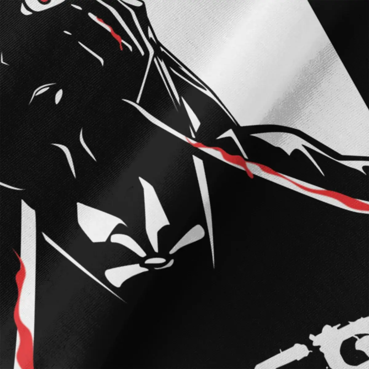 أنيمي Yandere ميراي نيكي قمصان الرجال شخصية قصيرة الأكمام لينة القطن الأسود س الرقبة تي شيرت