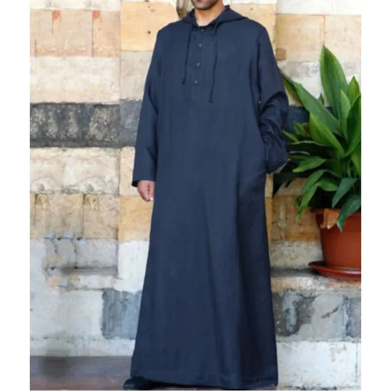 hhh 20252024 قميص مسلم جديد في الشرق الأوسط العربي دبي ماليزيا فضفاض بأزرار للرجال