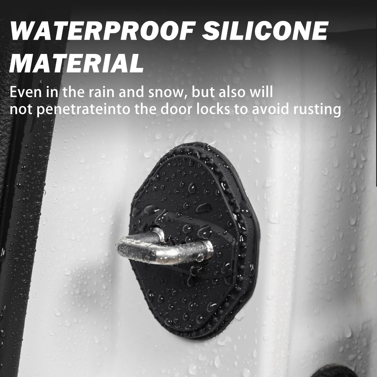 2/4 قطعة سيليكون قفل باب السيارة غطاء واقية الديكور الحال بالنسبة لمازدا 3 BK BL BM BP 2007-2025 2019 2020 2021 2022 2023 2024 #2
