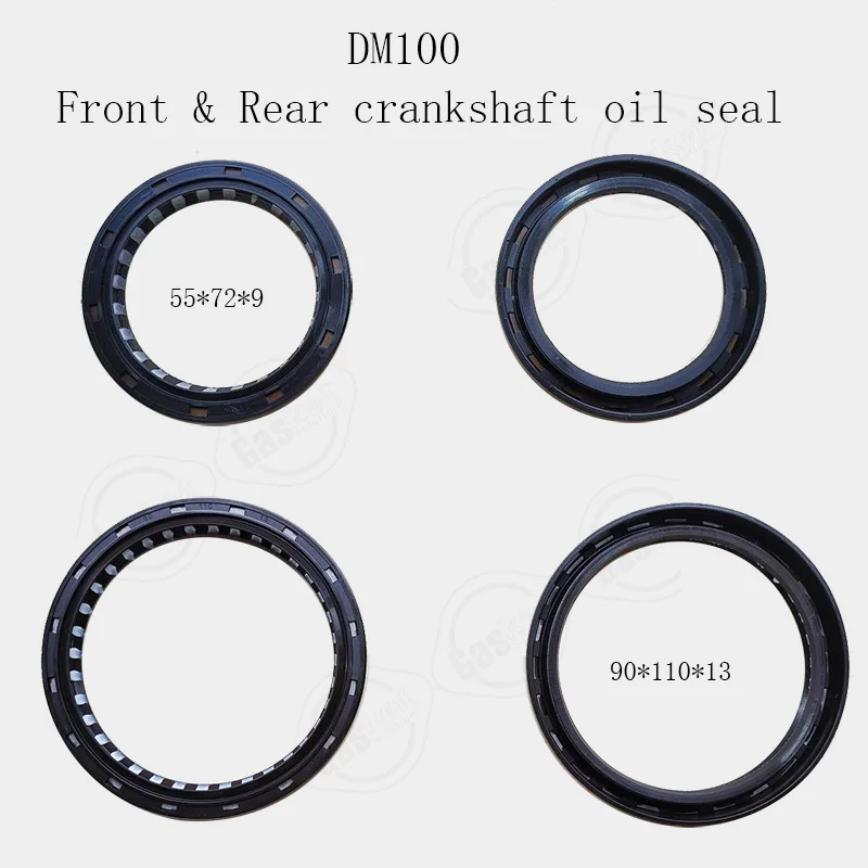 Crankshaft Front Rear Oil Seal Set For Hino EM100 EP100 M10U M10C EL100 P11C-O DM100 Engine Parts AH3040H HB1566F