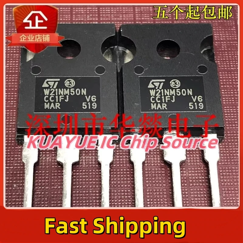 10PCS-30PCS  W21NM50N STW21NM50N TO-247 500V 18A   Fast Shipping Quality Guarantee