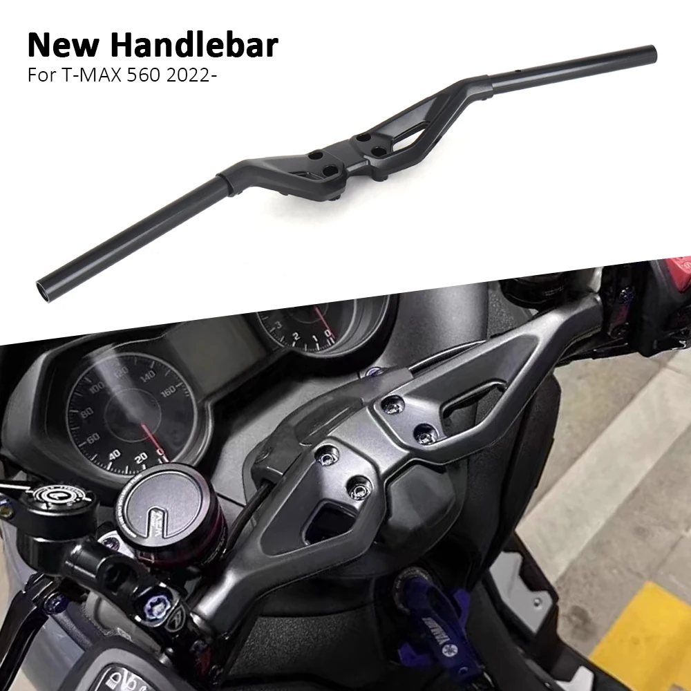 New Motorcycle Accessories Aluminum Handlebar For Yamaha T-Max 560 T-MAX560 TMAX560 T-MAX TMAX 560 Motorbike Handle Bar Black