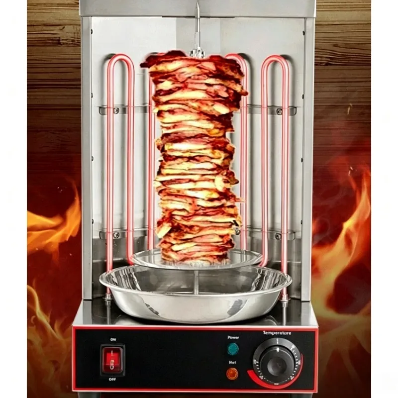 Electric Mini Doner Kebab Machine Rotating Vertical Grill For Turkish Shawarma Middle East Home Restaurant Meat Roaster
