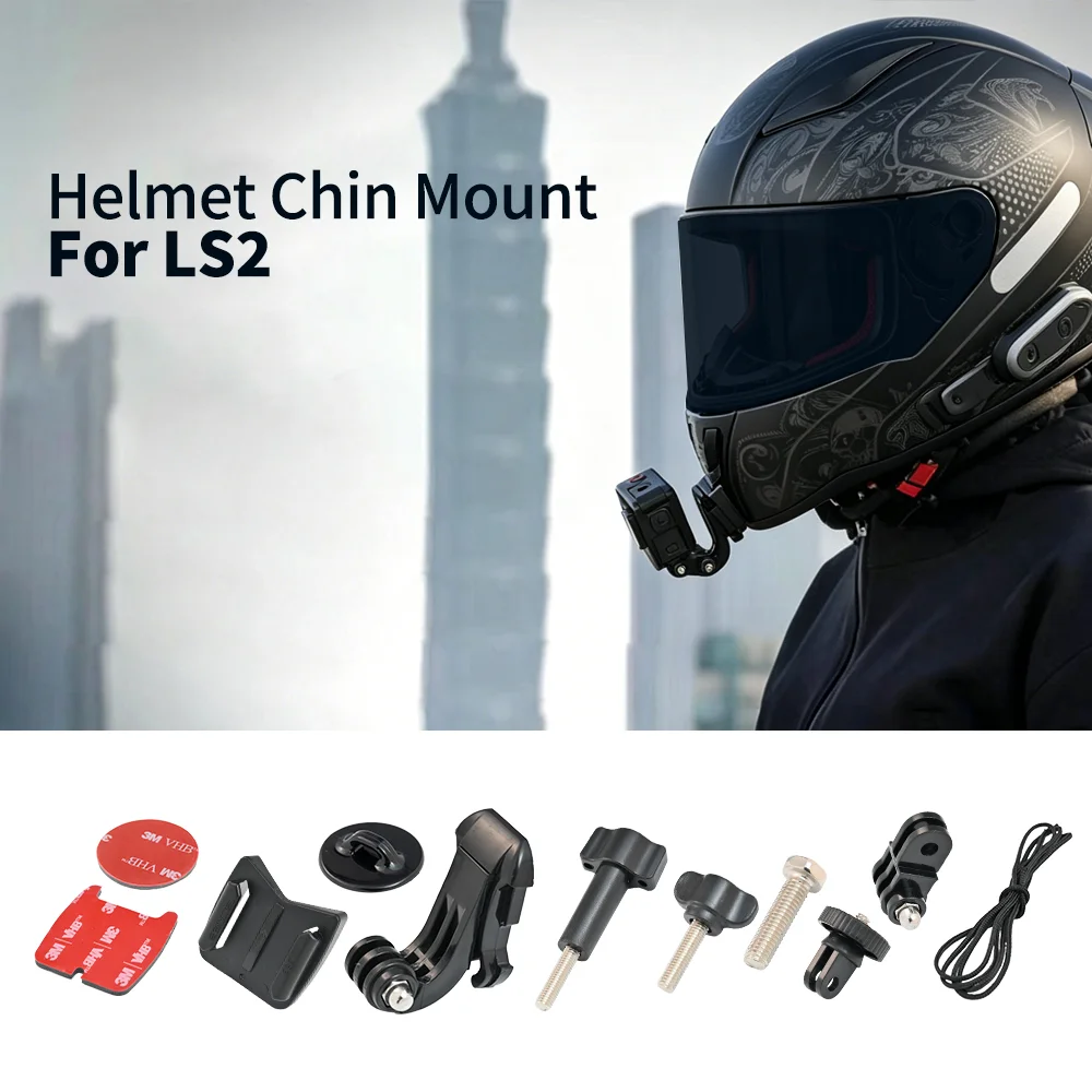 Camera Holder Accessories Motorcycle Helmet Mount for LS2 FF353/FF352/FF358/FF390/FF800/FF801/FF396/FF805 For GoPro DJI Insta360