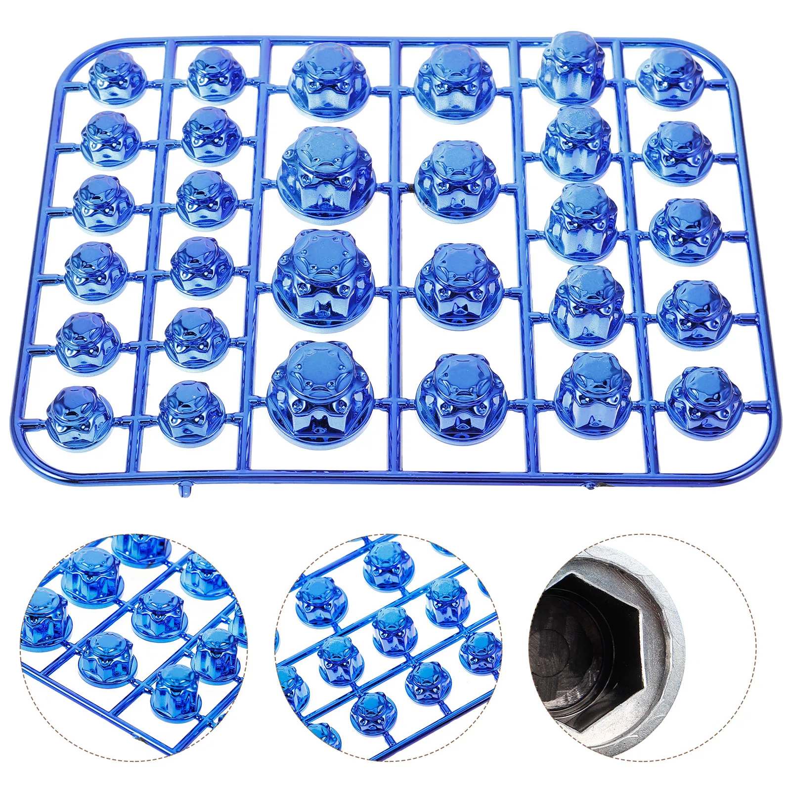 

1 set 1 Set Motorcycle Bolt Caps Decorative Engine Screw Covers Universal Durable Abs Protection Caps For