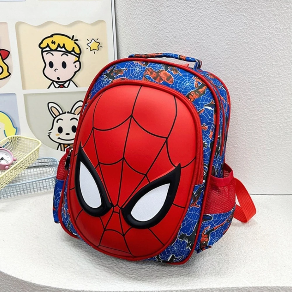 Marvel Spider-Man Cute Cartoon Children Backpack for Kindergarten Lightweight Ergonomic Shoulder School Bag for Boys Girls Kids