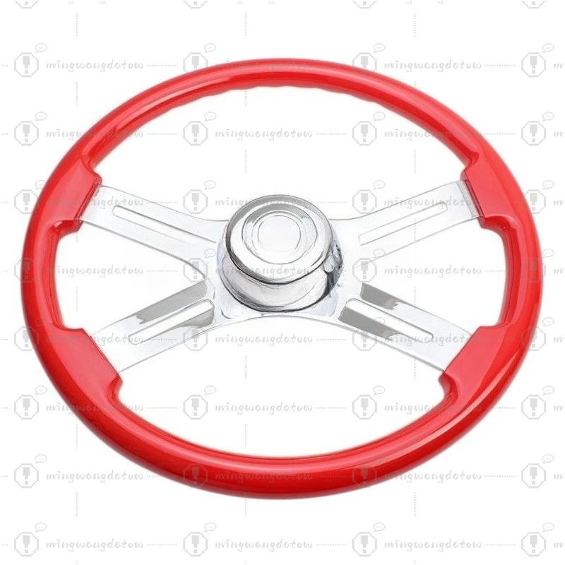 Universal 18 Inch 460mm 3-Hole Vintage Solid Wood Steering Wheel Classic Wooden Steering Wheel for Vintage Cars