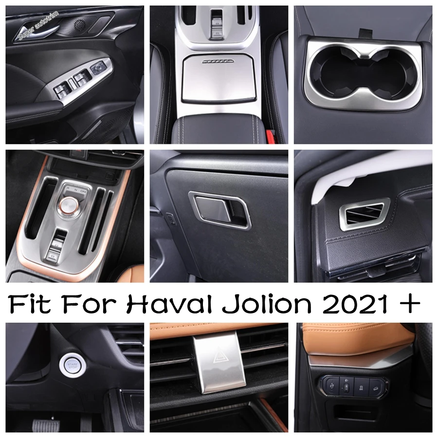 

Central Gear Shift Panel / Glove Box / Start Stop Button / Window Lift Cover Trim Accessories Fit For Haval Jolion 2021 - 2024