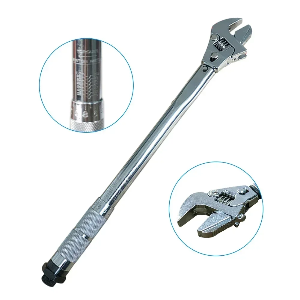 16in 19-110N.m 30mm Adjustable Torque Wrench Multifunctional Wrench Repair Tool Activity Shaking Torque Wrench Hand Tools