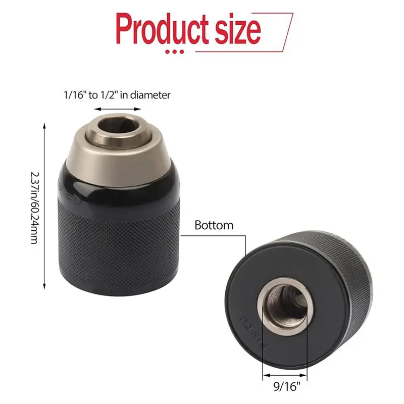 AB13-5X 42-66-2704-20 Keyless Drill Chuck For /42-66-2706 42-66-1006 42-66-2707 2804-20,1/16 Inch-1/2