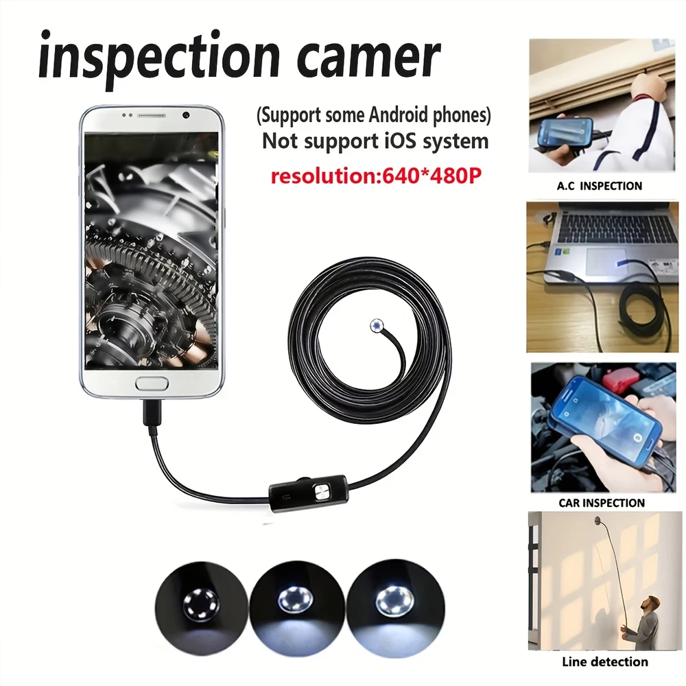Dual Lens Endoscope, 1920P High-definition Endoscope, for Industrial Sewers, Car Maintenance, Birthday Gifts image 6
