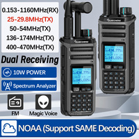 Quansheng TK11(5) Walkie Talkie 10W Dual Receiving AM SSB CB CW FM NOAA Receiver Dual-PTT Long Range Two Way Radio Ham Amateur