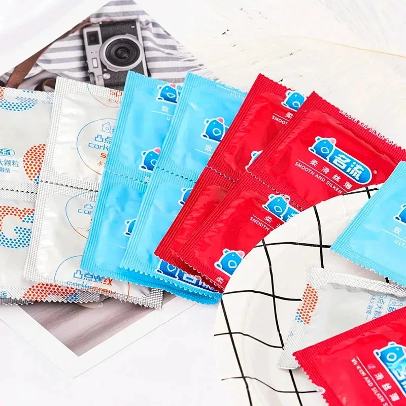 24/96pcs Ultra Thin Condom Adult Sex Toys Smooth Lubricatted Penis Sleeves Ice Fire Feeling Condoms Sex Products Contraception