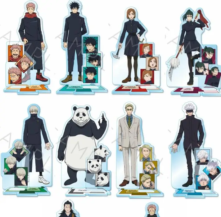 NEW Anime Jujutsu Kaisen Satoru Gojo Cosplay Decorations Acrylic Figure Nanami Kento Stand Model Desk Decor Fans Collection Gift