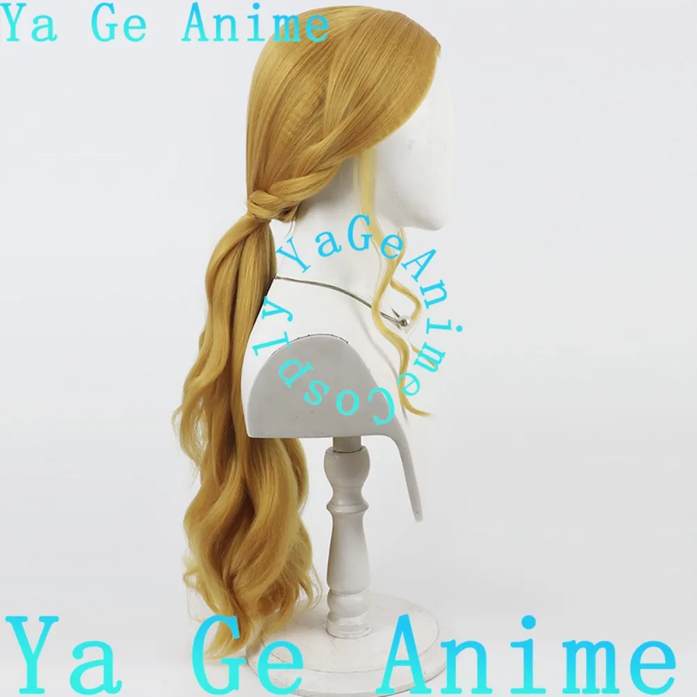 Ya Ge Anime Store Jingle Jangle Rogaston Girl شعر مستعار تأثيري في المخزون شحن سريع مع فروة الرأس واقعية اللون الذهبي #3