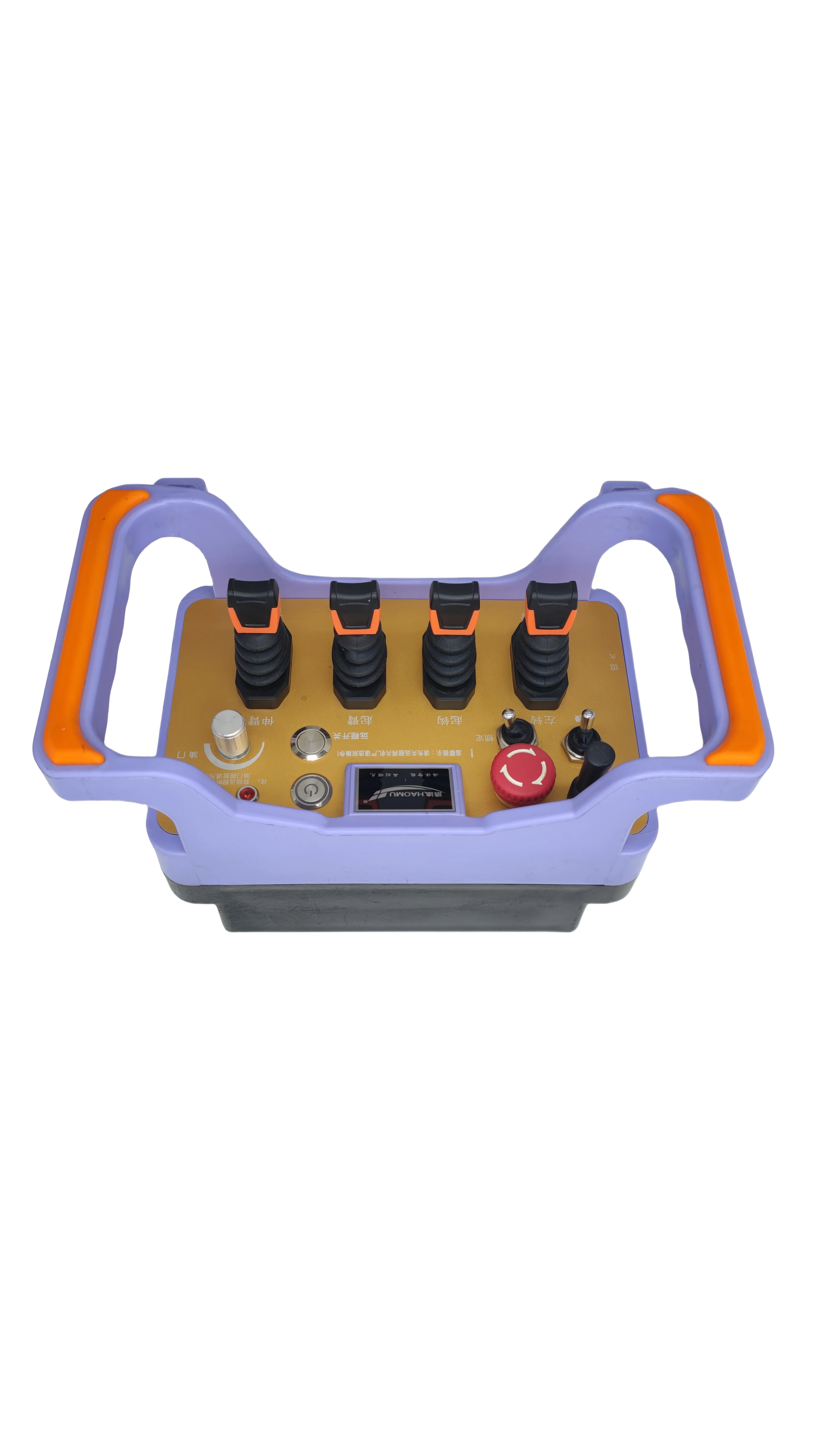 W-batterij 4-knoppen Waterdicht voor technische voertuigen Draadloze kraanafstandsbediening met LED-licht Oplaadbaar