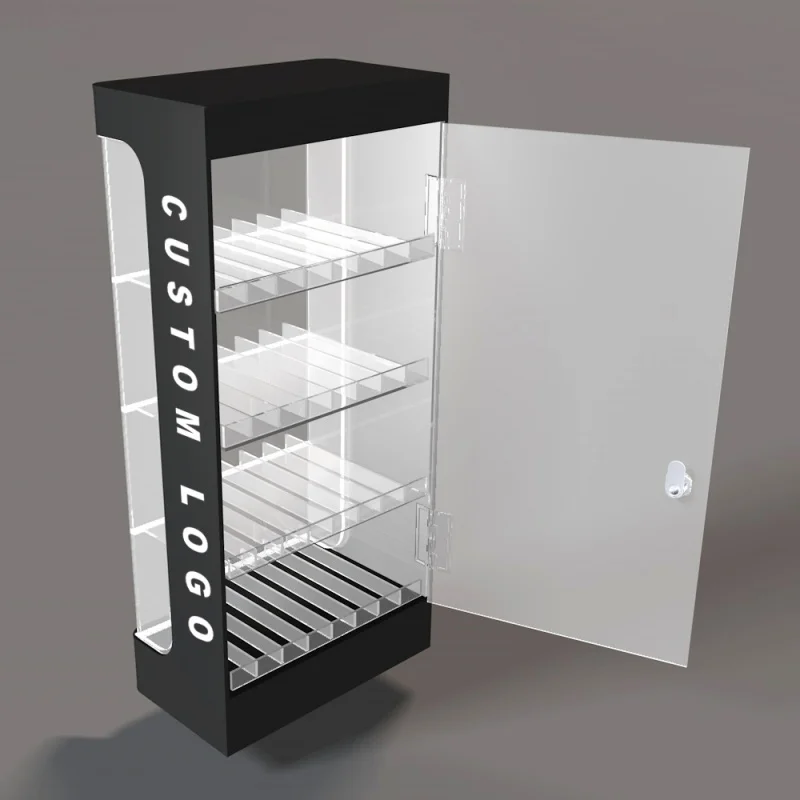 Custom.Tinya مصنع أكريليك مخصص عرض أكريليك حامل الزيت العطري خزانة عرض متجر رف الدخان #5
