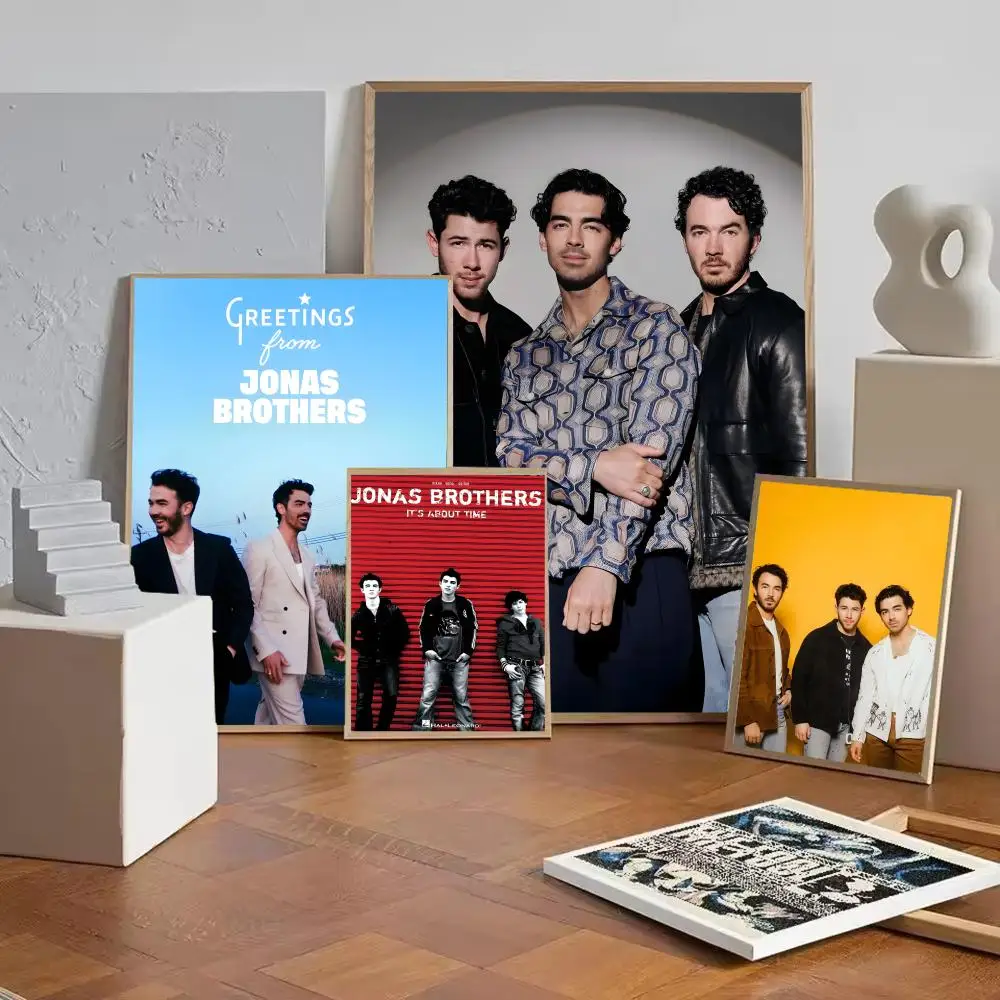 Pop rock band J-jonas B-brothers Poster HD Self-Adhesive Wall Decor Home Office Dorm Bedroom & More Ideal Gift Choice