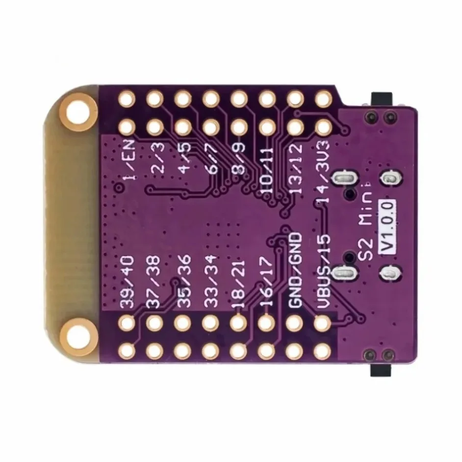 บอร์ด S2 Mini WIFI ใช้ชิป ESP32 รุ่น ESP32-S2FN4R2 หน่วยความจำแฟลช 4MB หน่วยความจำ PSRAM 2MB รองรับ MicroPython สำหรับ Arduino ใช้งานร่วมกันได้ อัปเกรดจาก D1 Mini