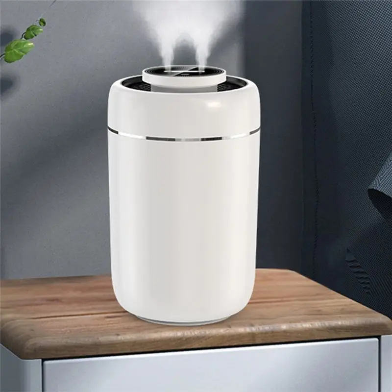【ELEVATE LIFE】Humidifier Capacity Double Nozzle Diffuser Battery Rechargeable Air Humididicator Portable Home ABDD