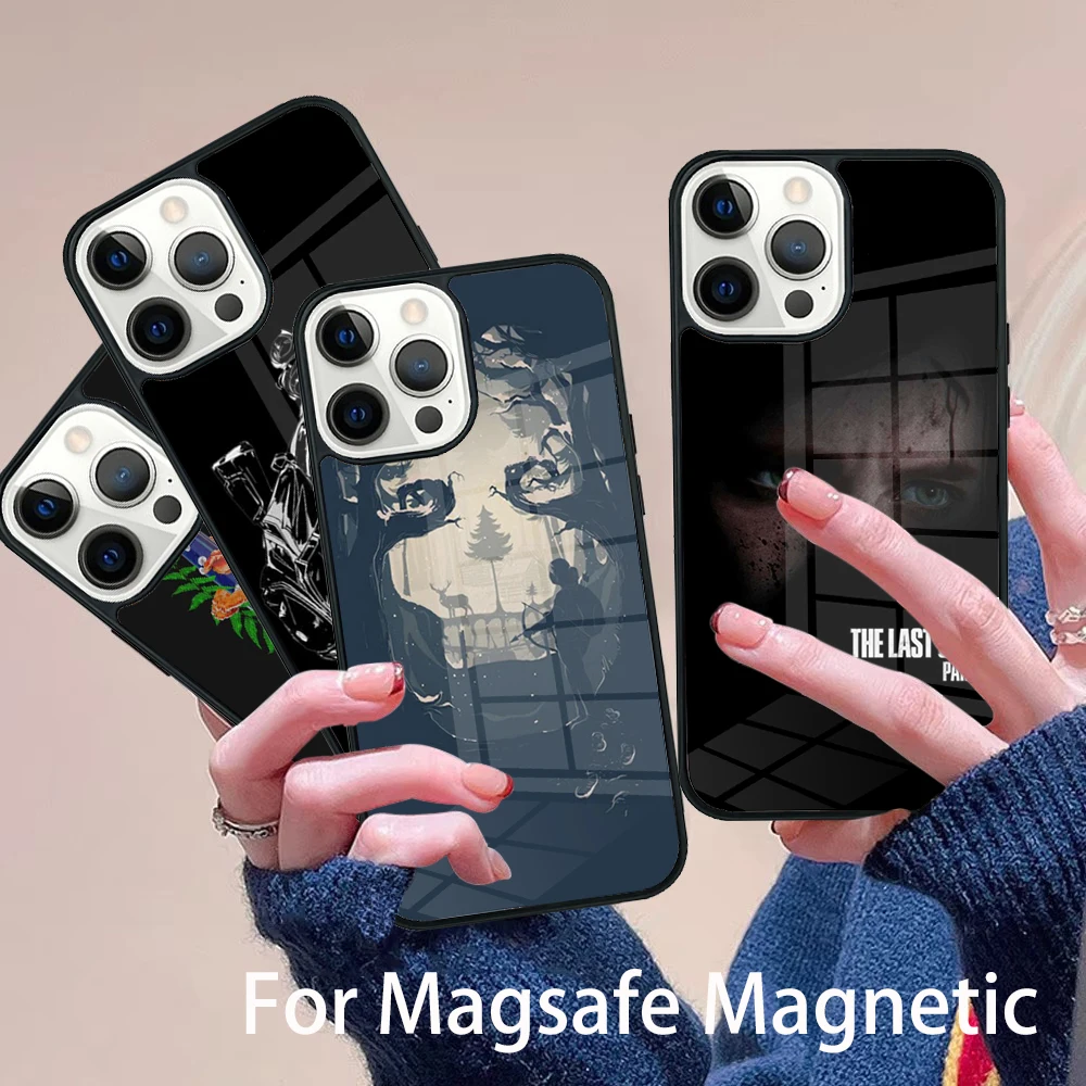 

the last of us part II Phone Case Magesafe Magnetic Wireless Charge Cover For IPhone 16 11 12 13 14 15 Pro Max Plus Mini