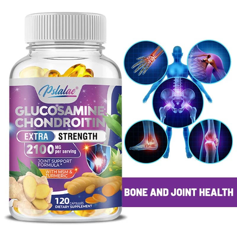 Glucosamine Chondroitin Complex with MSM, Dietary Supplement for Joint Support, Supports Flexibility, and Comfort, 120 Capsules