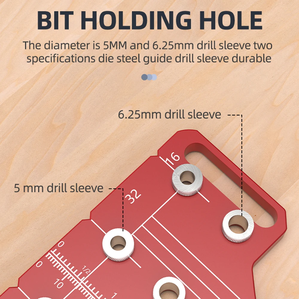 Plantilla de bisagra de Pin para estante de carpintería, plantilla de perforación de bisagra de gabinete de aleación de aluminio, plantilla de Hardware, localizador de guía de perforación de agujeros de bisagra