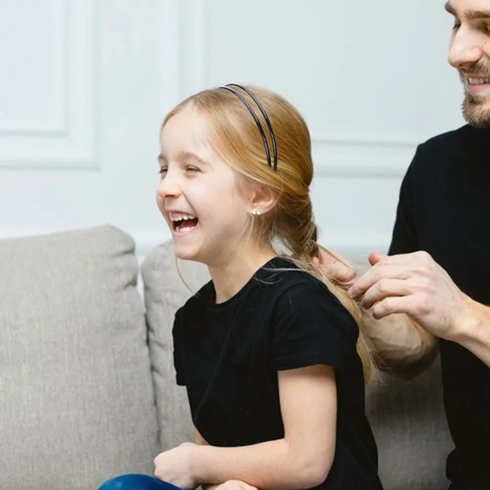 2 Tier Anti Slip Headband for Women Hair Accessories Daily Wear Gym Yoga Workout Non Slip Hair Band Braid Tool