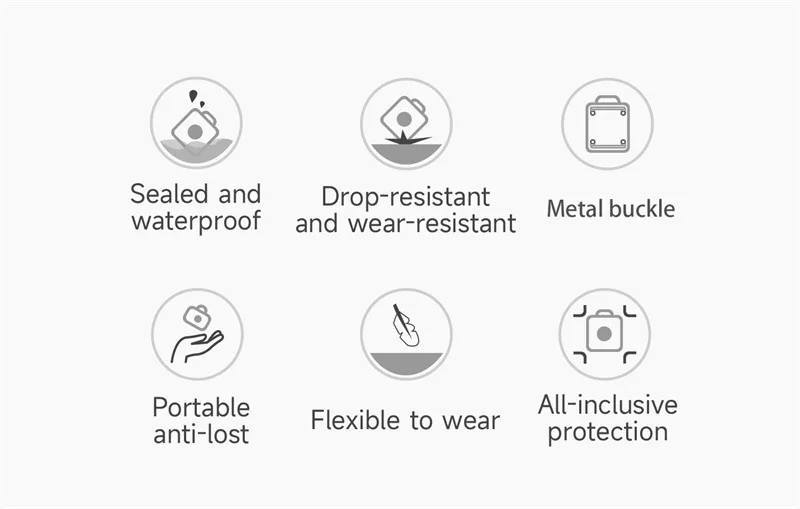 Airtag Hundehalsbandhalter Wasserdichte Airtag-Hülle für Hundehalsbänder mit Abnehmbarer Metallschlaufe Leichtgewichtig Passend für Apple Airtags – Detail 7