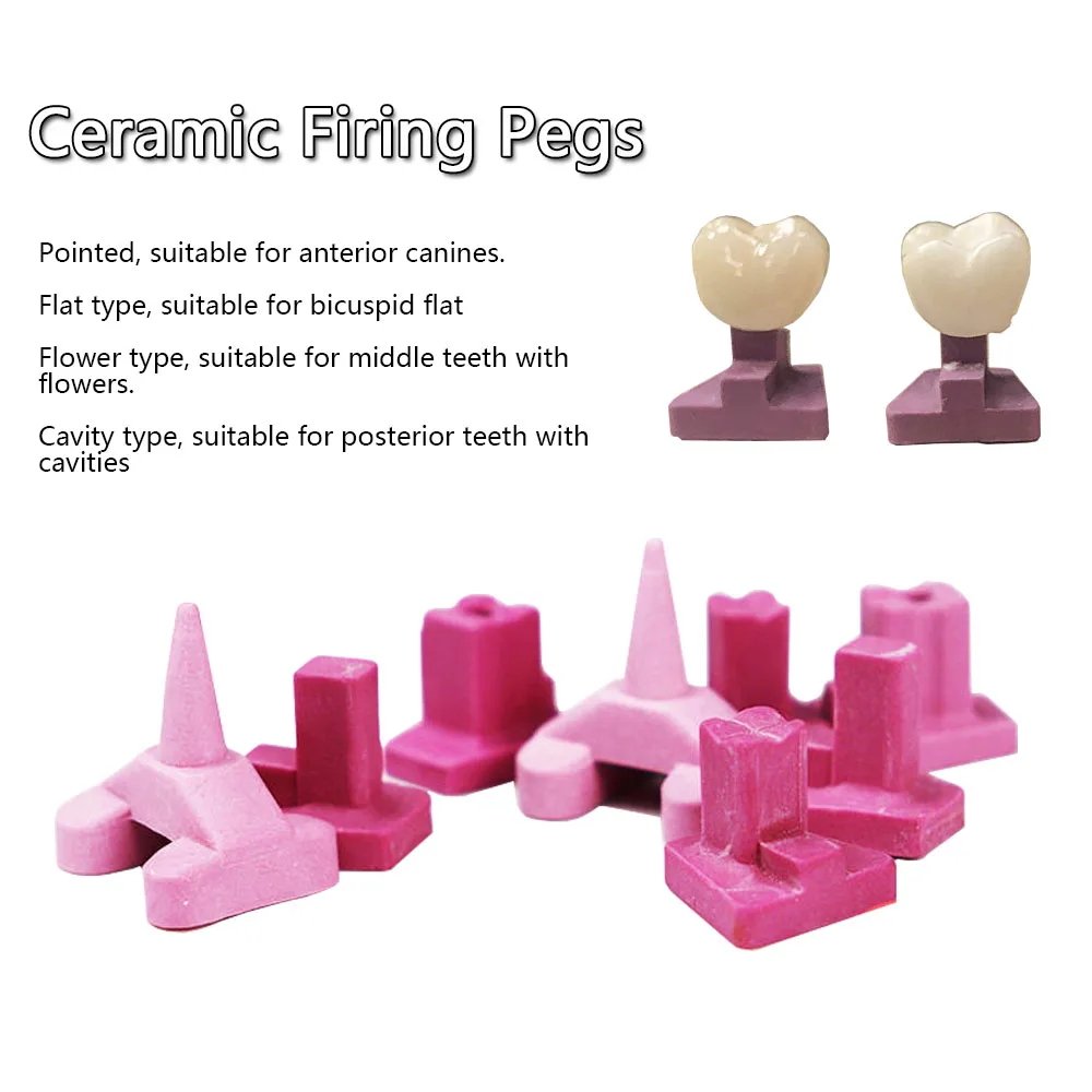 

Ceramic Firing Pegs for Crowns and Bridges in Porcelain Furnace Professional Firing Peg for Dental Laboratory Materials