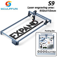 SCULPFUN 90W Effect S9 aser Engraving Machine Ultra-thin Laser Beam Shaping Technology Acrylic Engraver Cut Machine 410x950mm