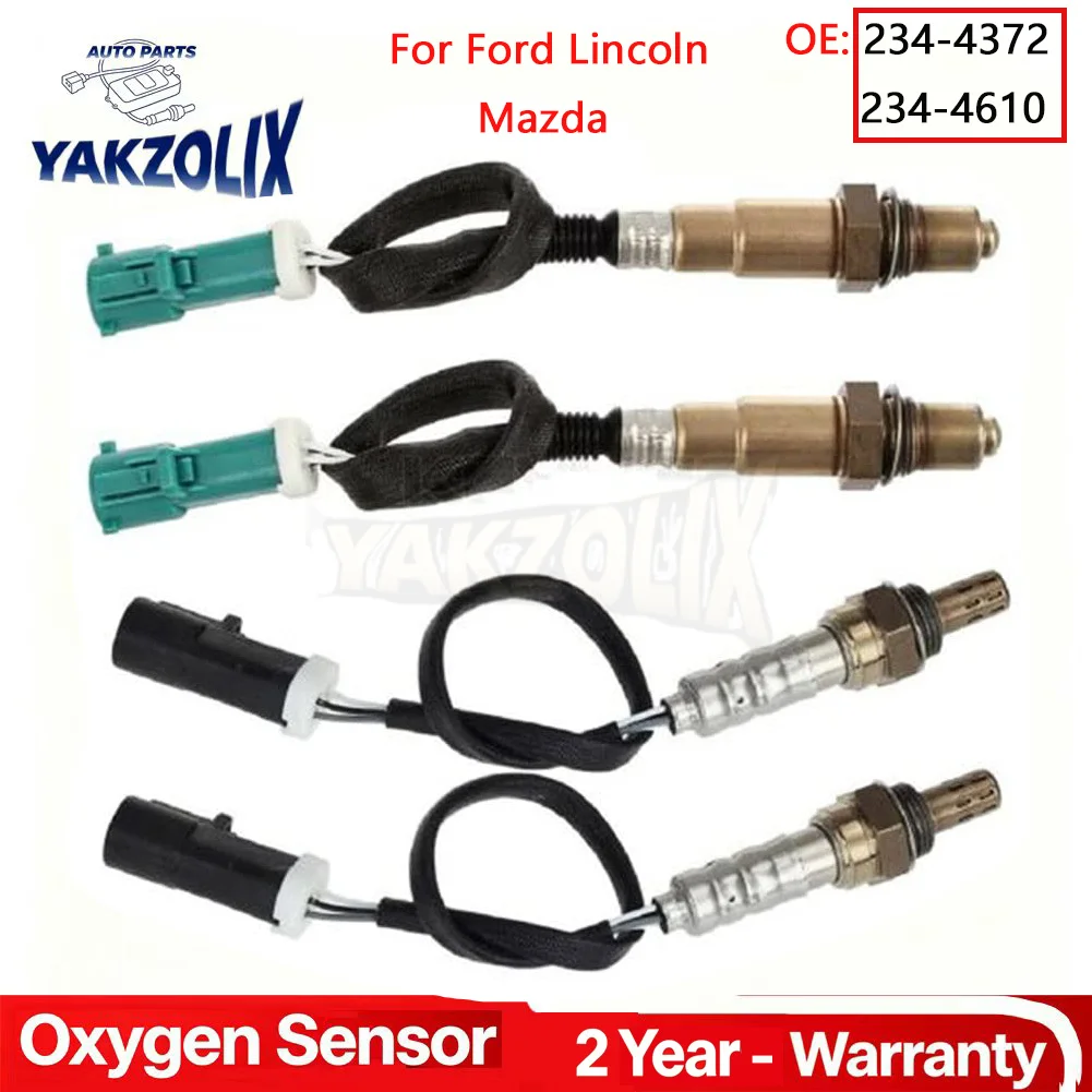Upstream Downstream Oxygen O2 Sensor For 2007 2008 2009 Lincoln MKX MKZ Mazda CX-9 Ford Edge Front Rear Lambda 234-4372 234-4610