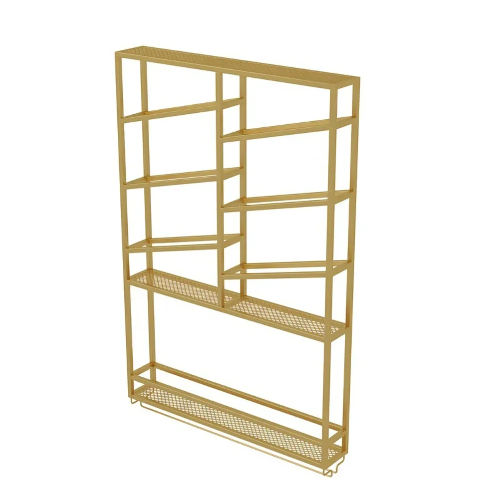 Simple Storage Red wine cabinet Wall mounted  Storage iron display