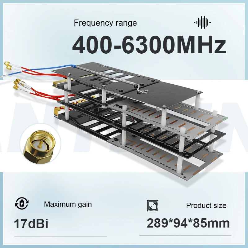 PCB Antenna Multiband seven Bands RF GPS Drone Directional Antenna High Gain 433MHz/900MHz/1.2G/1.5G/2.4G/5.2G/5.8G