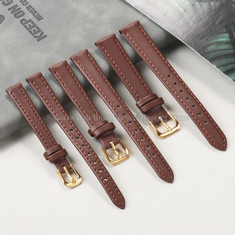 8mm 10mm 12mm 14mm 16mm 18mm 20mm 22mm 24mm PU Leather Watch Strap for Seiko for Rolex Waterproof Sport Bracelet Men Wrist Band