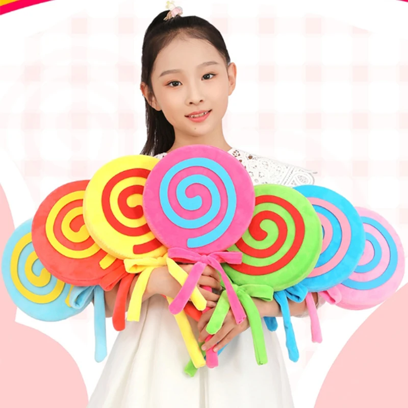 Bacchetta lecca-lecca di Halloween per bambini Accessori per vestire la principessa Caramelle dolci Puntelli per fotografia Carnevale Spettacolo di danza arcobaleno