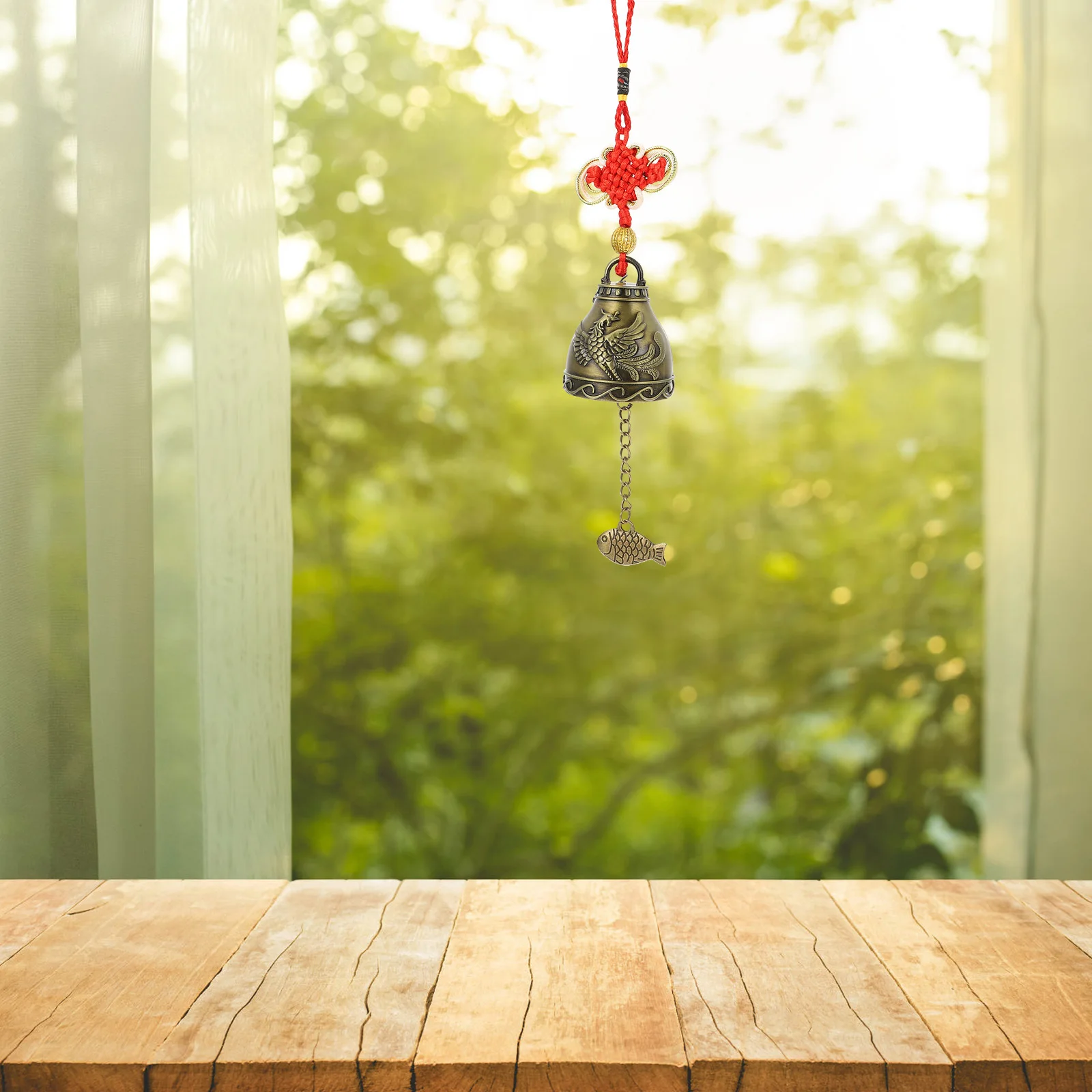 

5Pcs Chinese Fengshui Metal Wind Chimes Vintage Hanging Bells Garden Balcony Home Decoration Wind Bell Home Decor Accessory
