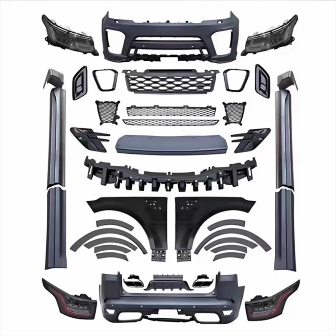 Front Rear Bumper Grill Mask For Land Range rover sport style 2014-21 modified SVR style engine hood fender taillight Side skirt