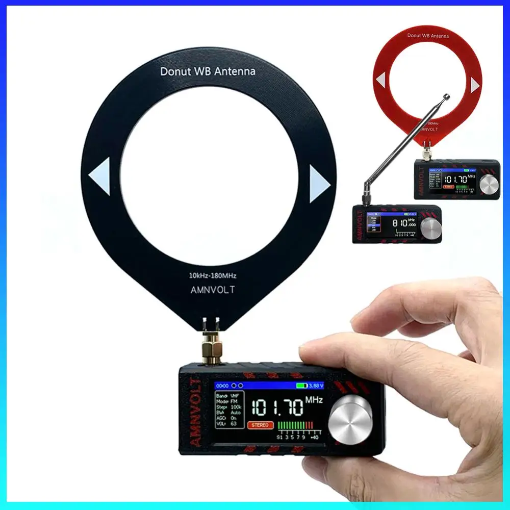 

Радиоприемник SI4732 0.5-108 МГц LSB USB AM FM FM/AM с антенной, портативное вседиапазонное радио (КВ, СВ, УКВ)