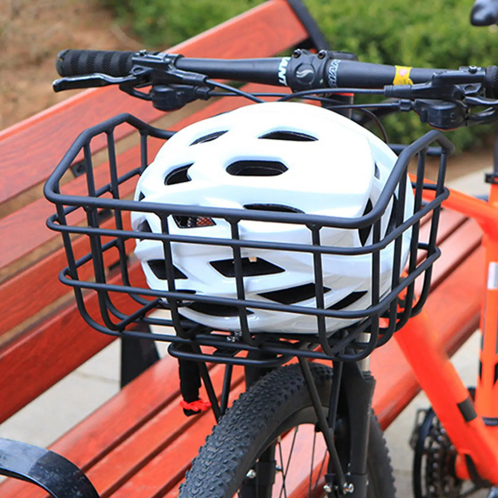 

Металлическая проволока, велосипедная корзина, стеллаж для хранения на руль, грузовая корзина, точные прочные аксессуары для хранения велосипедов для пикника, школьных поездок